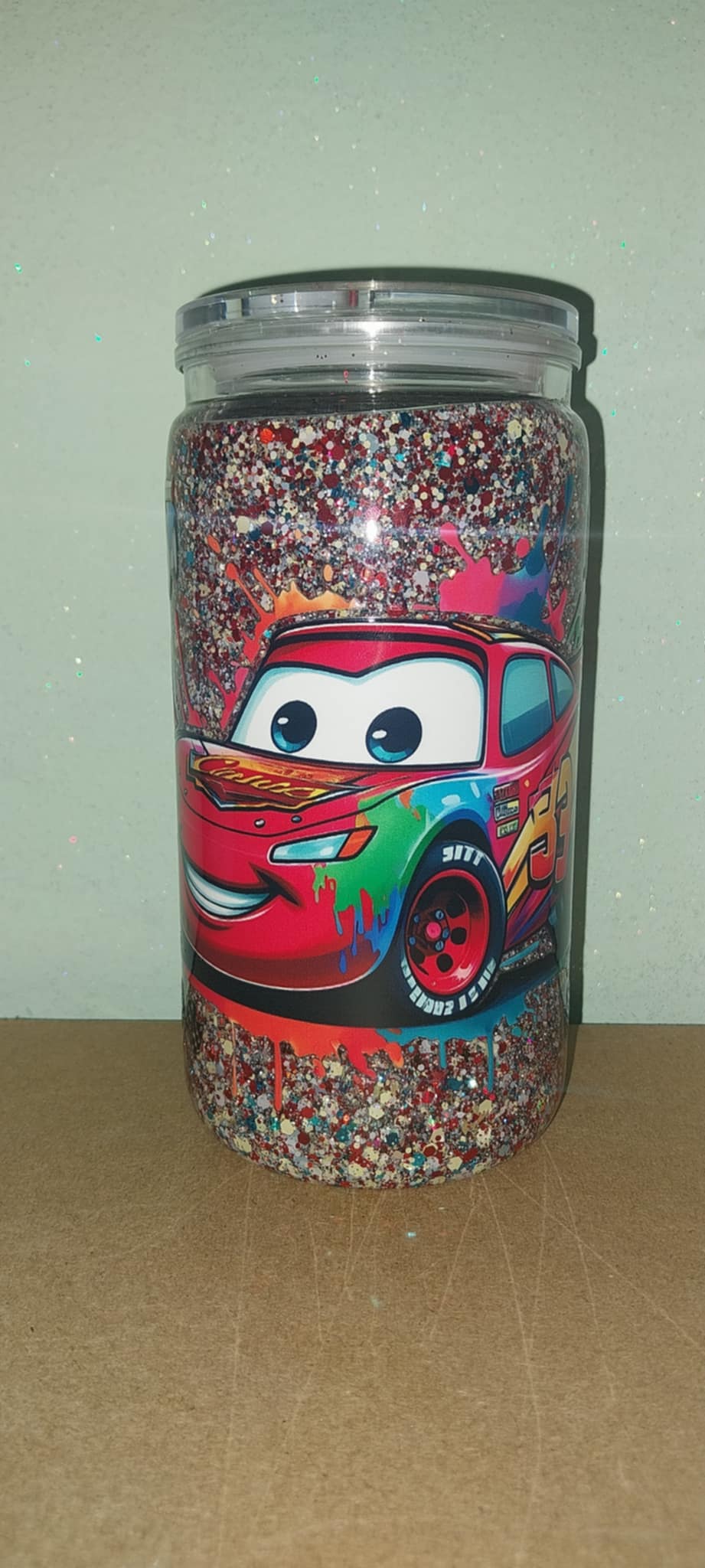 Cars Snowglobe Tumbler
