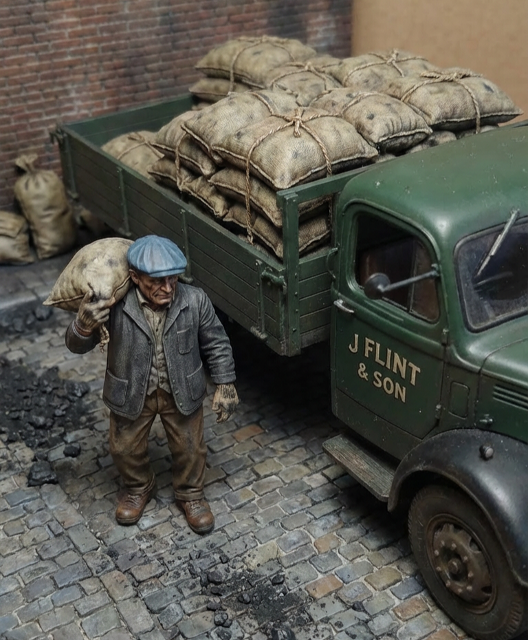 Coal Yard Worker 16mm Scale