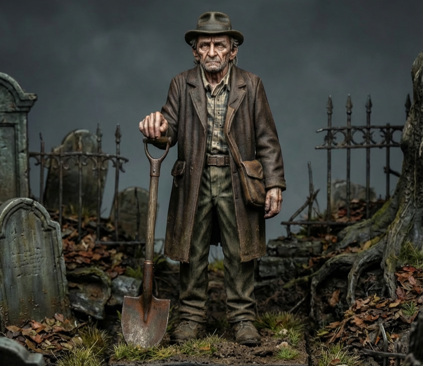 Grave Digger Figure 16mm Scale