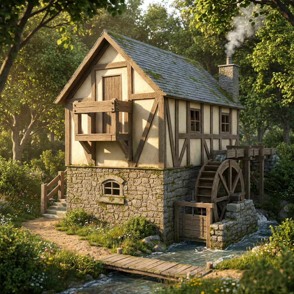 The Old Mill House 16mm Scale