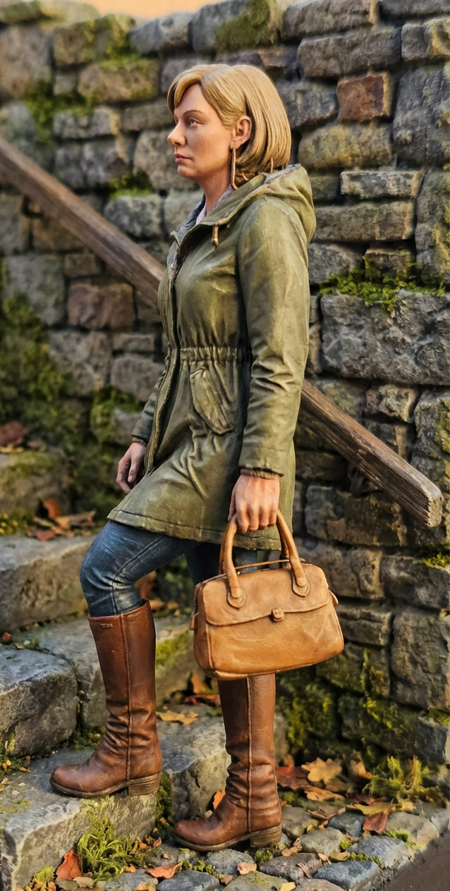 Lady Walking Up Steps Figure G Scale & LGB