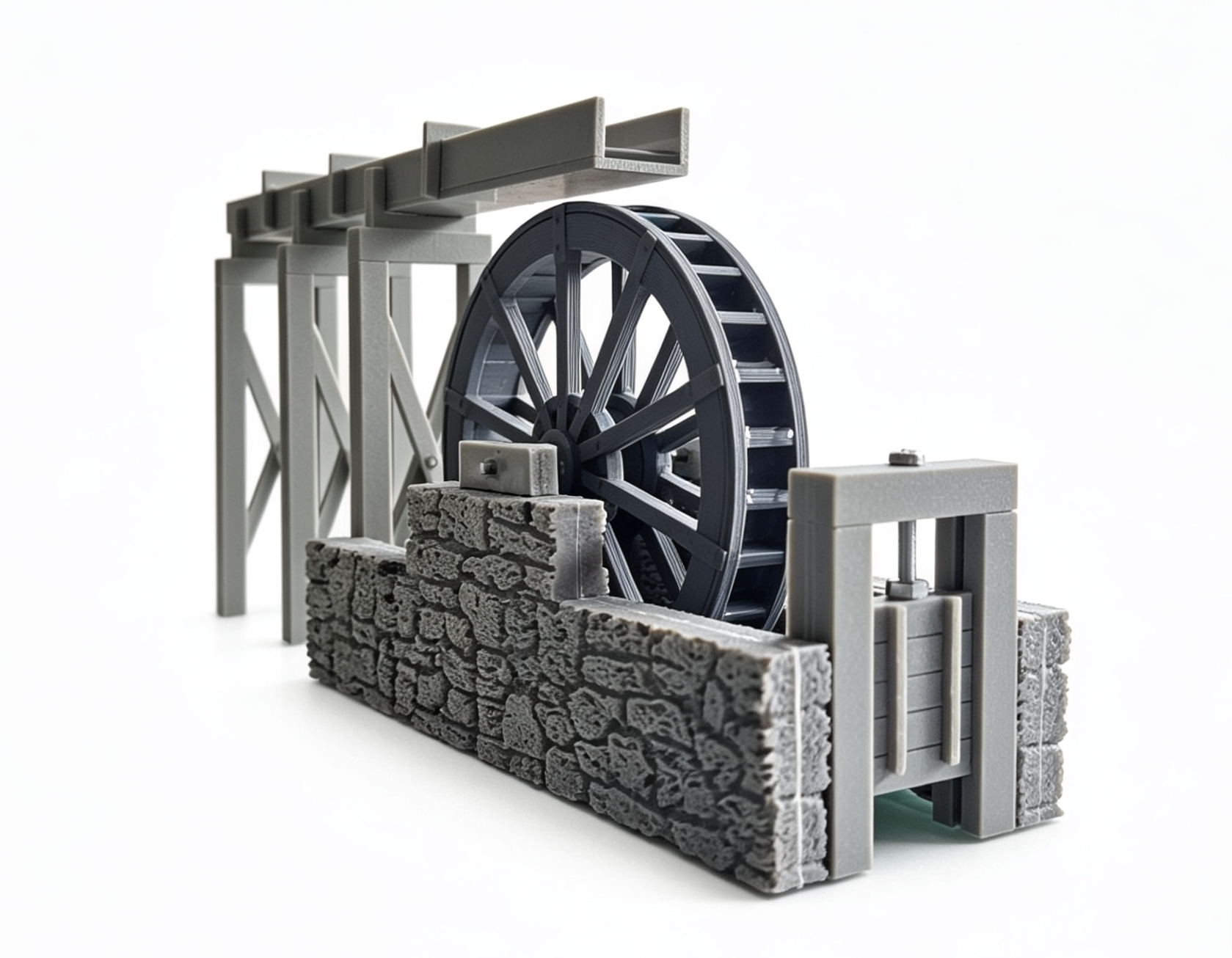 Water Wheel Kit 16mm Scale
