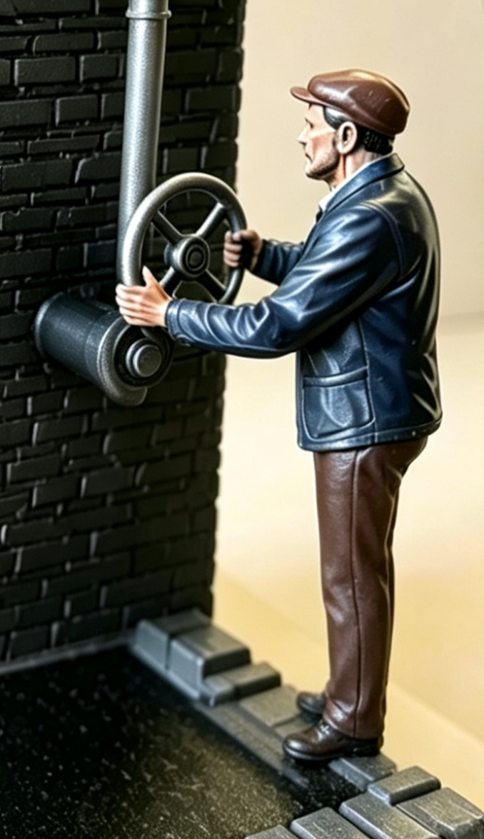 Water Tower Operator Figure G Scale & LGB