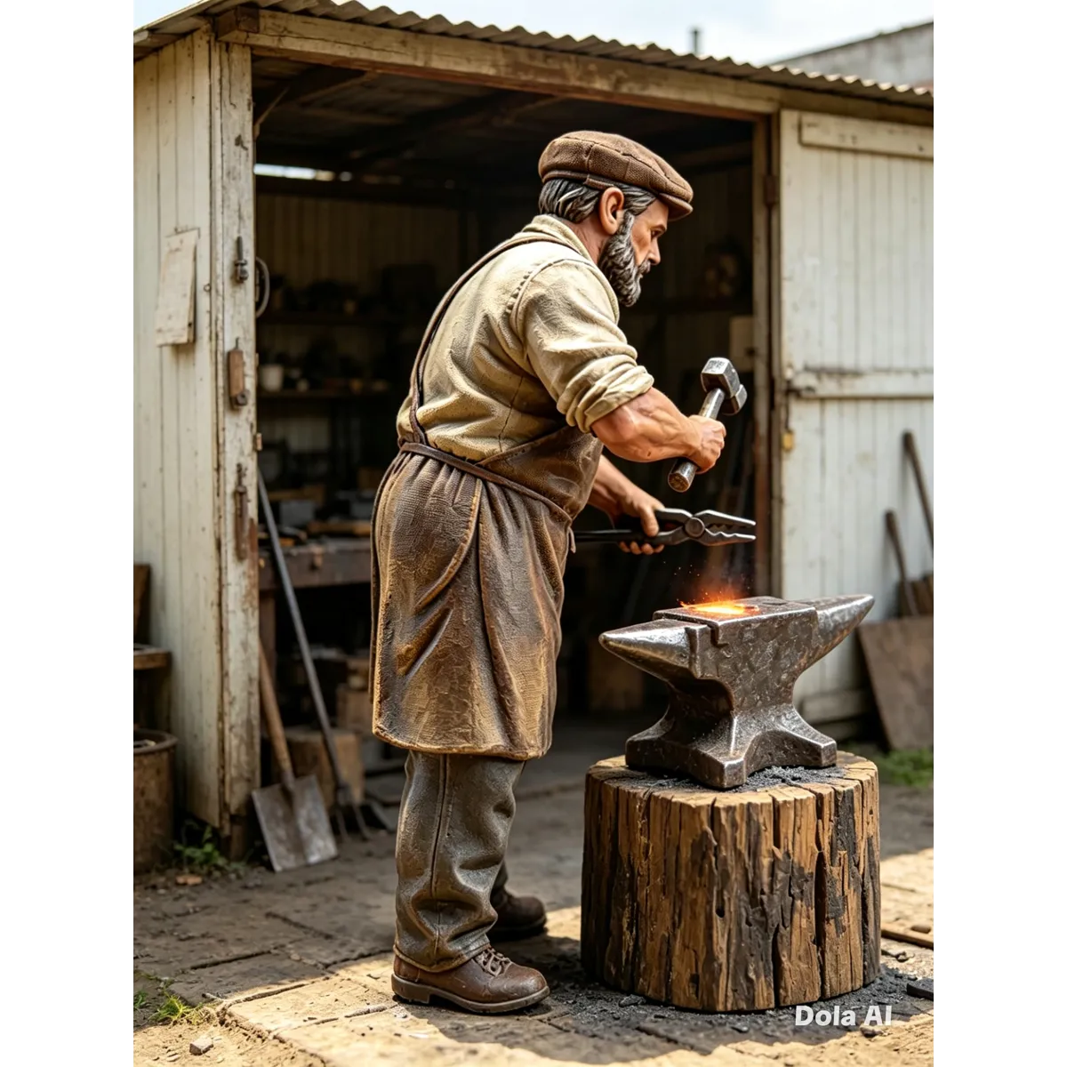 Blacksmith Figure G Scale & LGB
