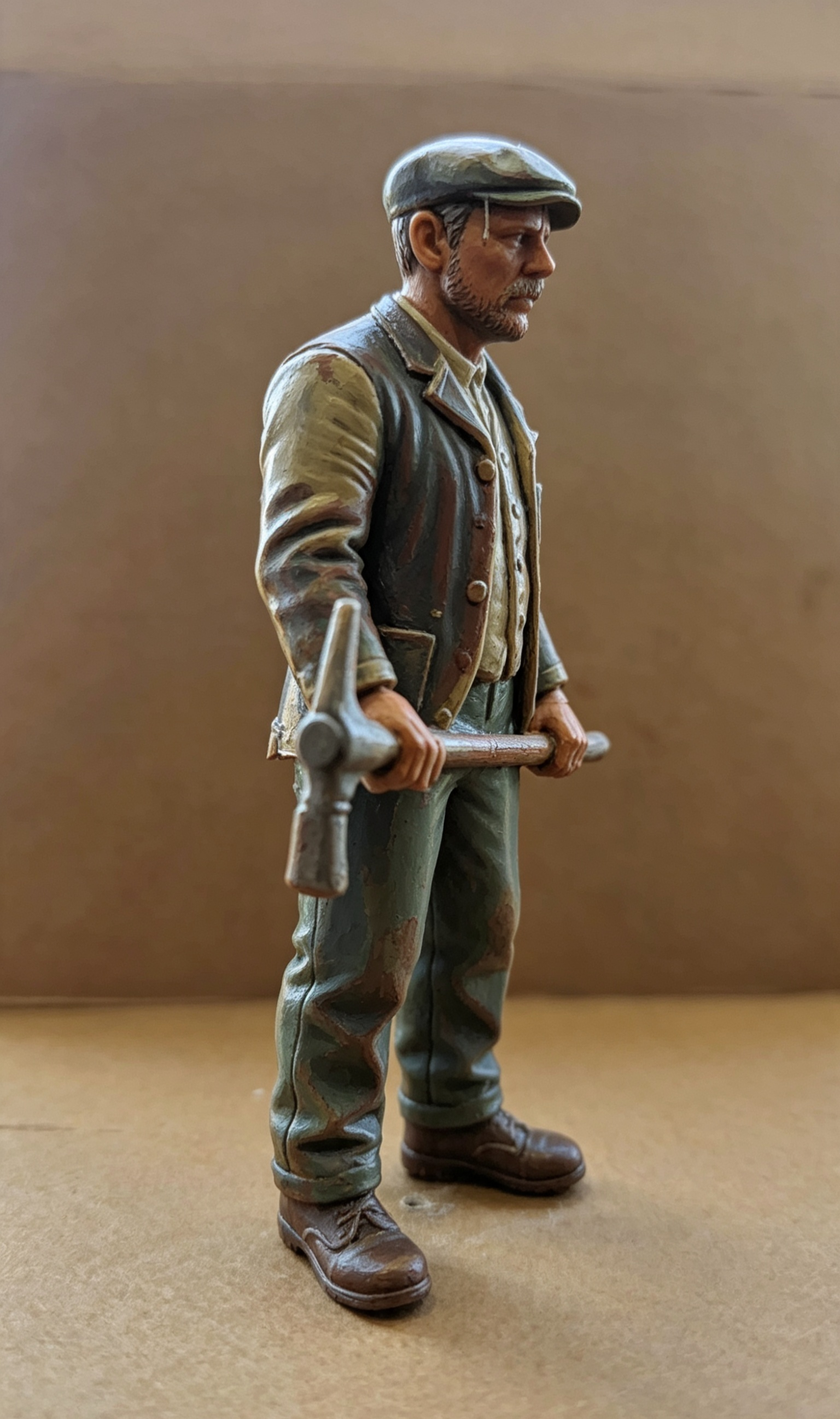 Platelayer With Pick Hammer Figure 16mm Scale