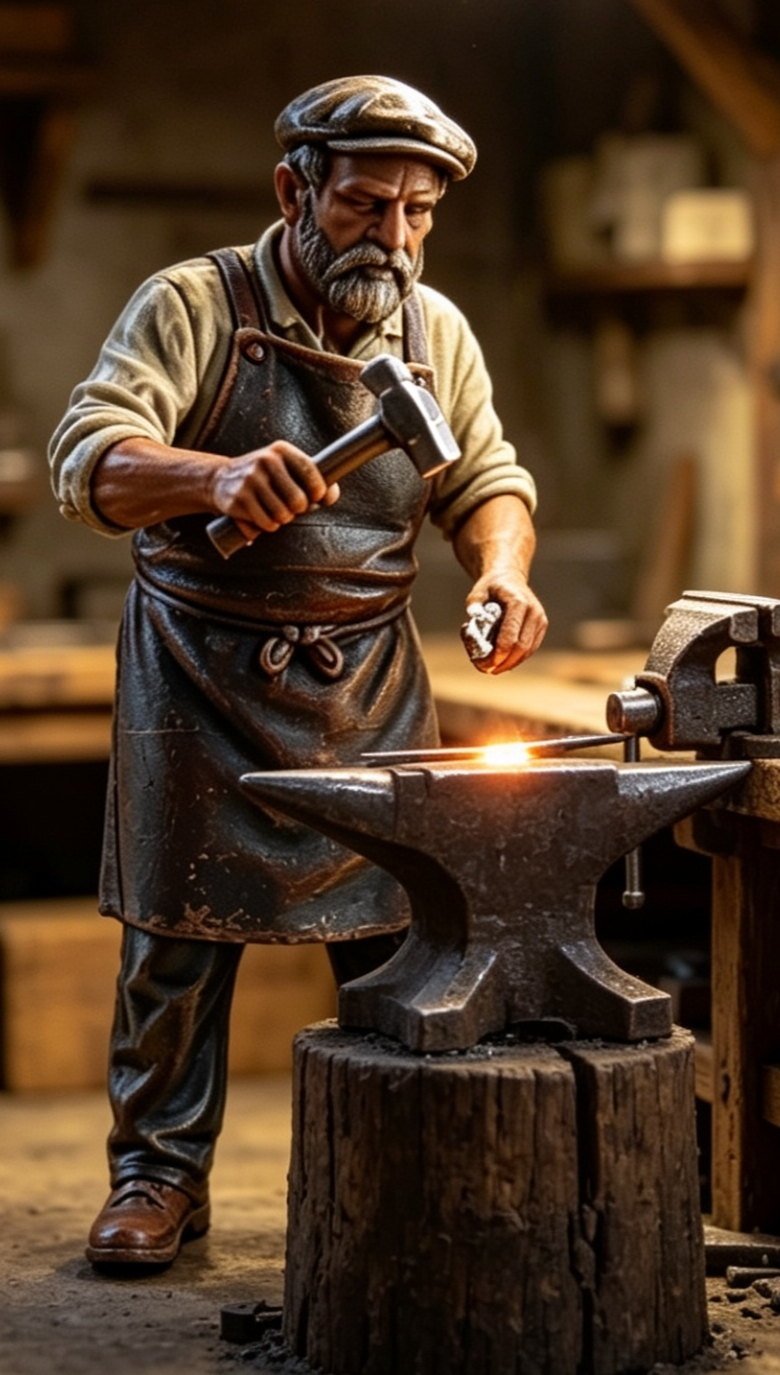 Blacksmith Figure 16mm Scale