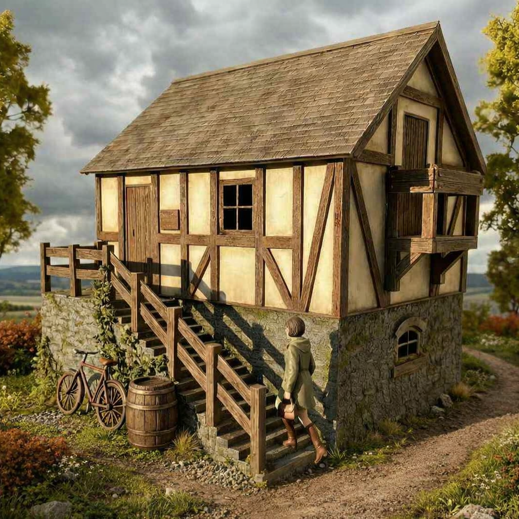 The Old Mill House 16mm Scale