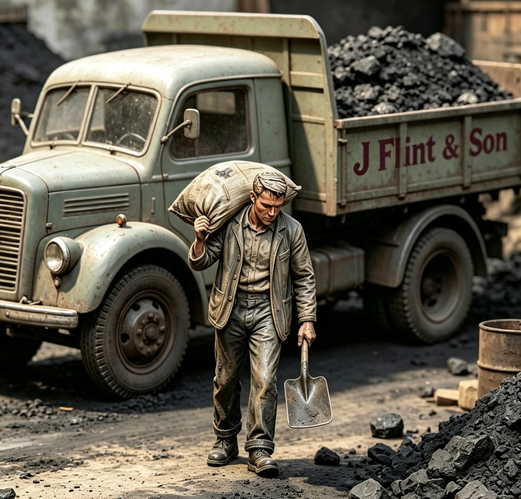 Coal Yard Worker 4 Figure G Scale & LGB