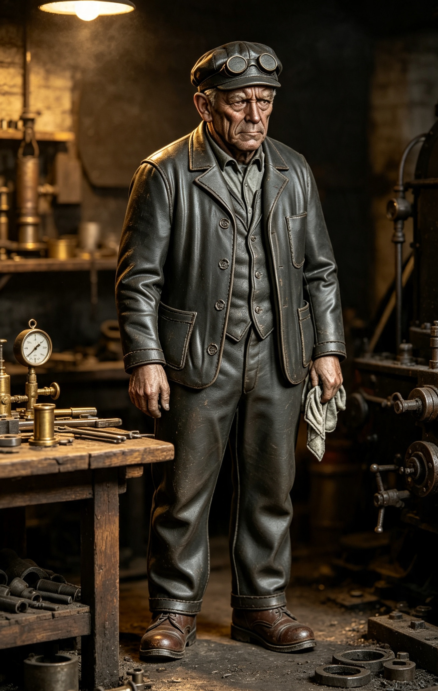 Steam Engine Driver Figure G Scale & LGB