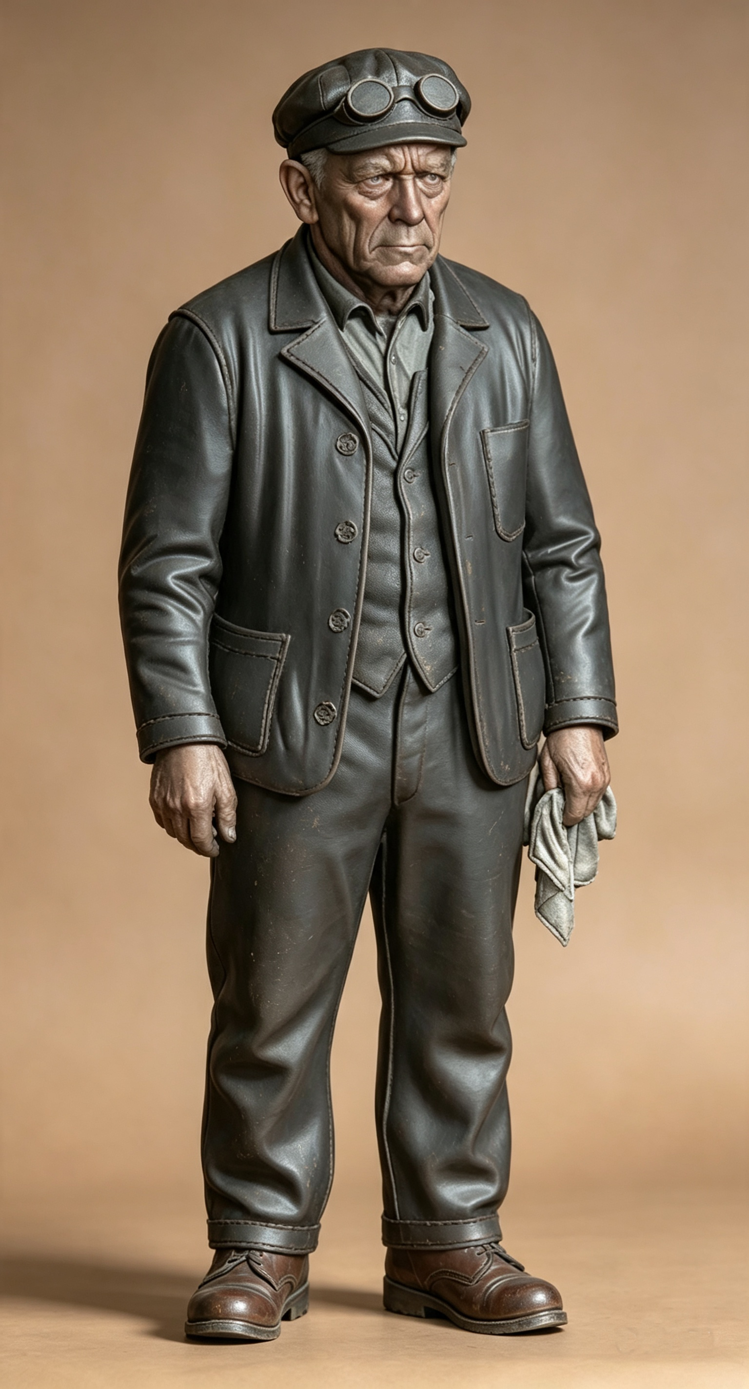 Steam Engine Driver Figure 16mm Scale