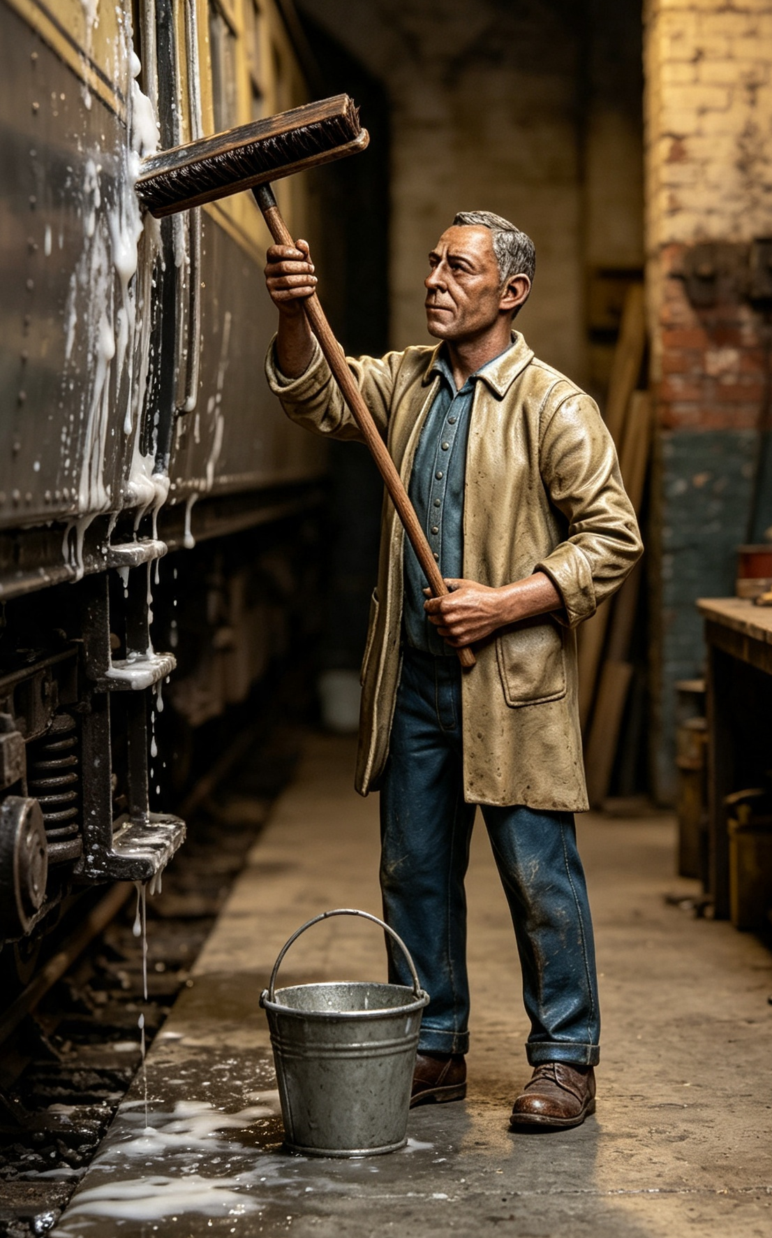 Train Washer Figure G Scale & LGB