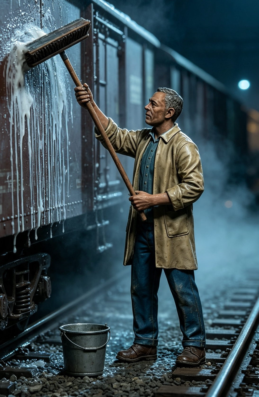 Train Washer Figure 16mm Scale