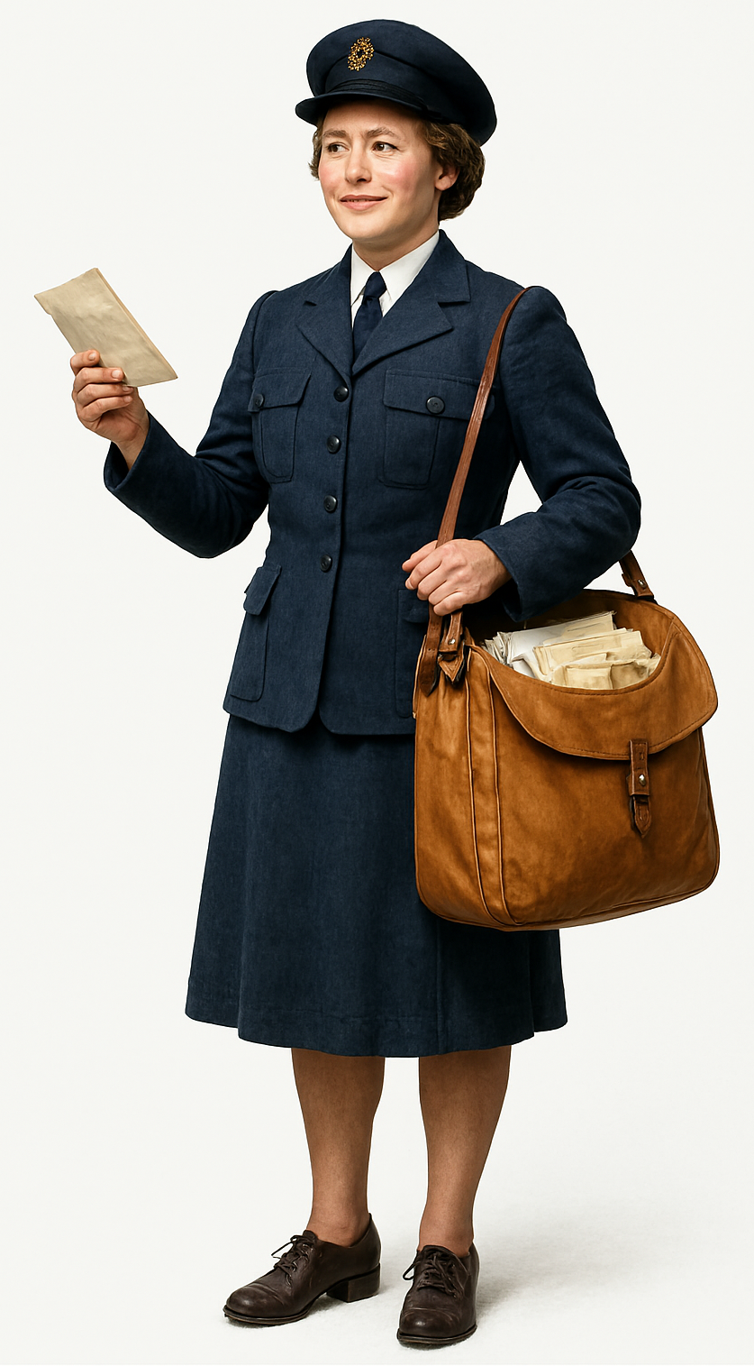 Post Woman Figure 16mm Scale