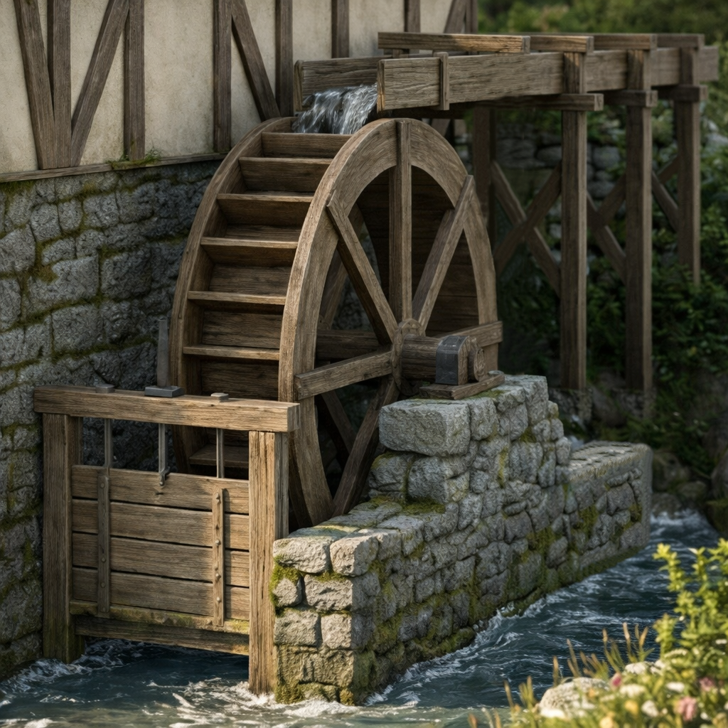 Water Wheel Kit 16mm Scale