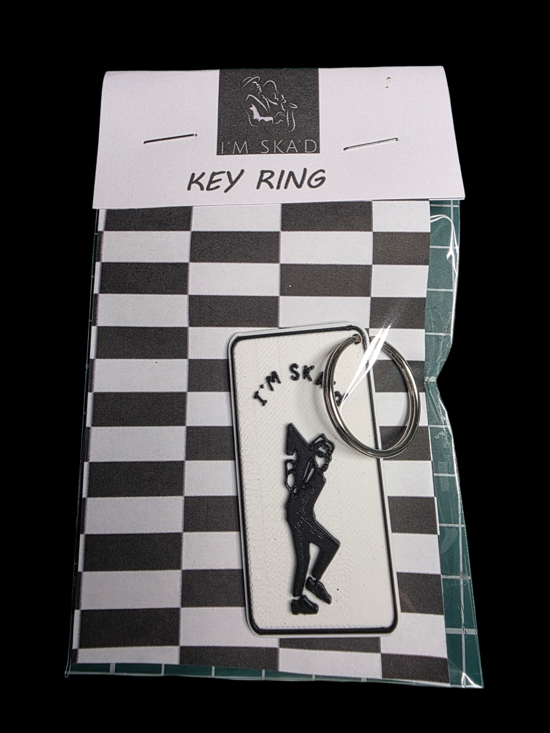 I'M SKA'D Oblong Keyring