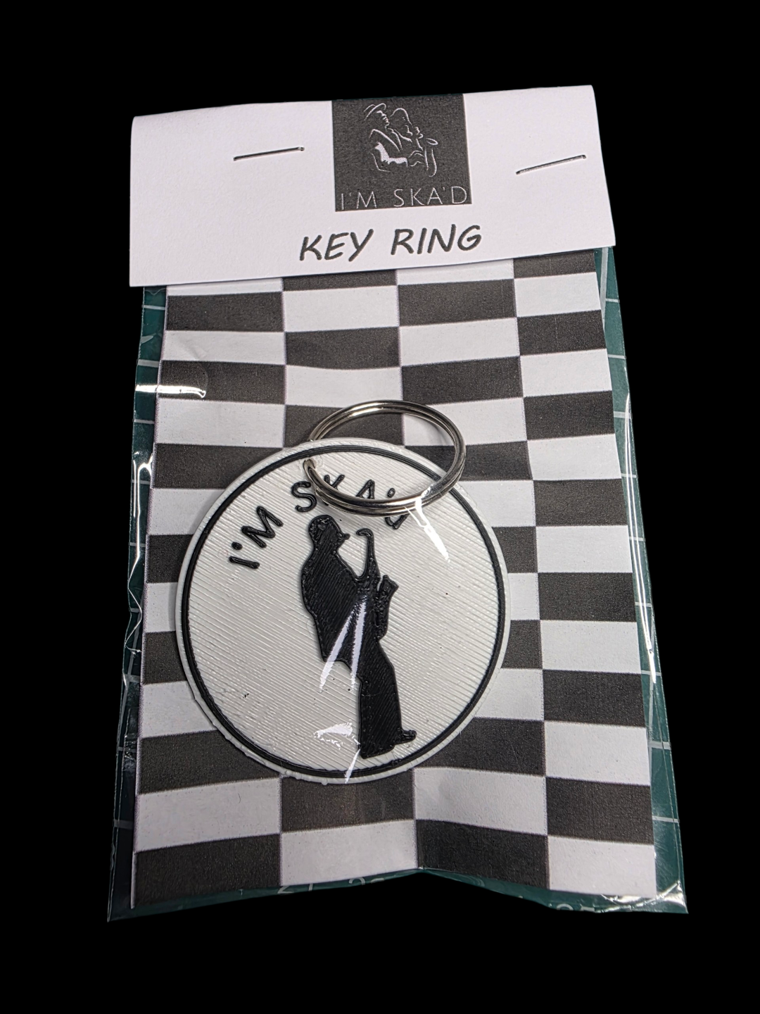 I'M SKA'D Round Keyring