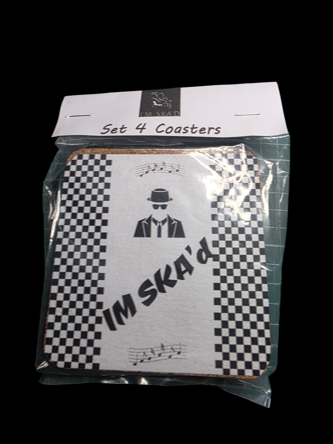 I'M SKA'D Cork Coaster Set