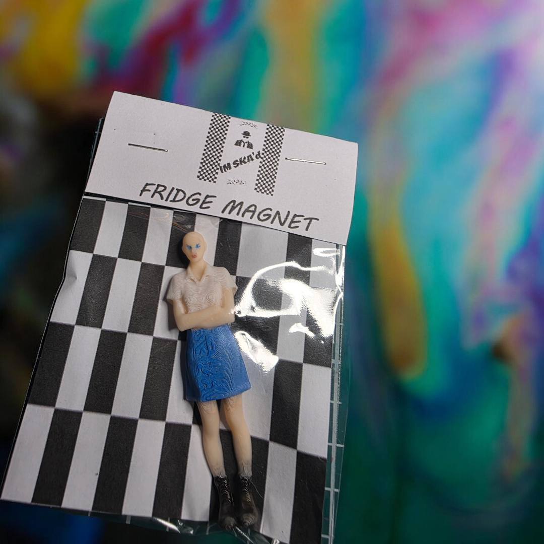 Skinhead Female Fridge Magnet