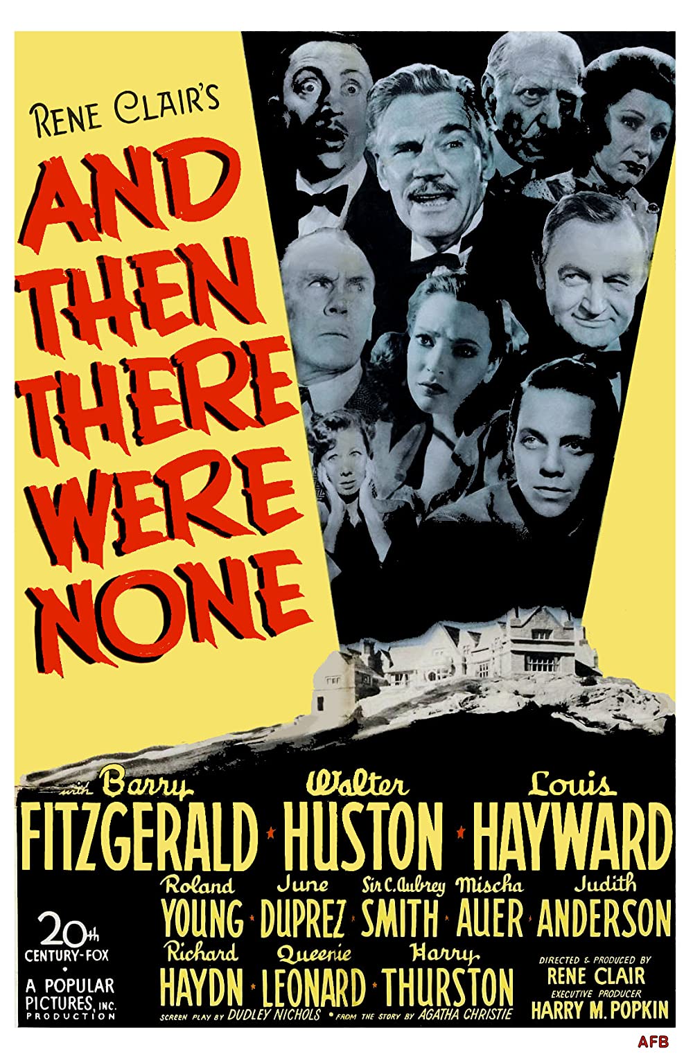 And Then There Were None (1945) Colorized Barry Fitzgerald Walter Huston