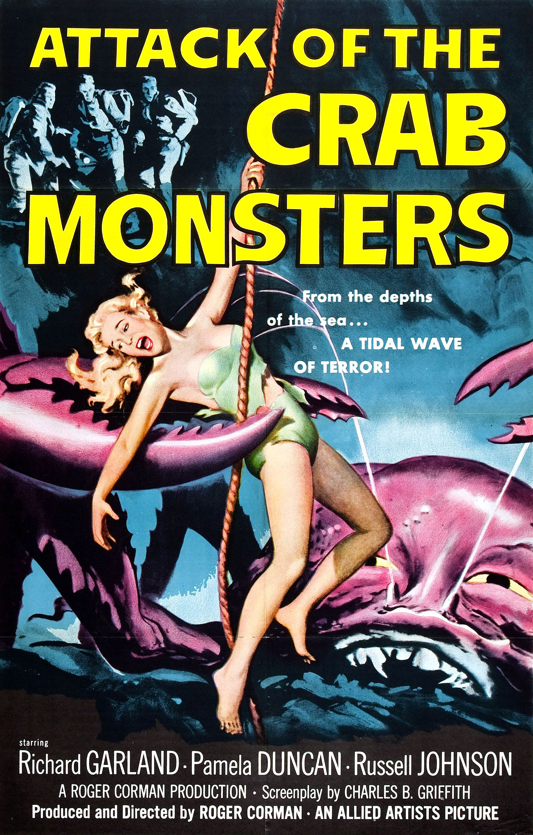 Attack of the Crab Monsters (1957) Colorized Richard Garland Pamela Duncan