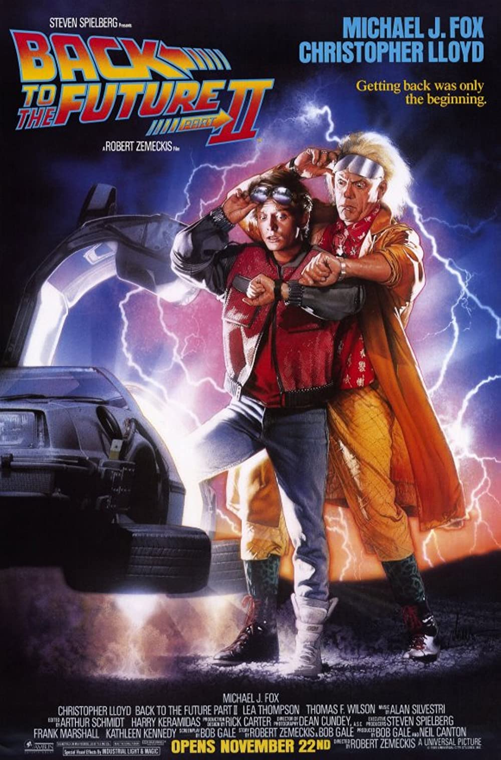 Back to the Future 2 II (1989) Michael J Fox Christopher Lloyd