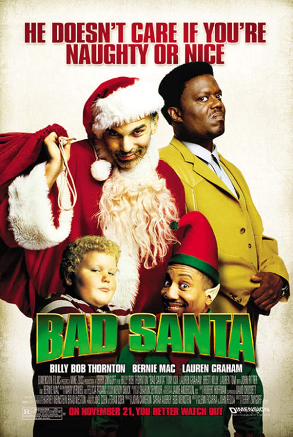 Bad Santa (2003) Billy Bob Thornton Bernie Mac
