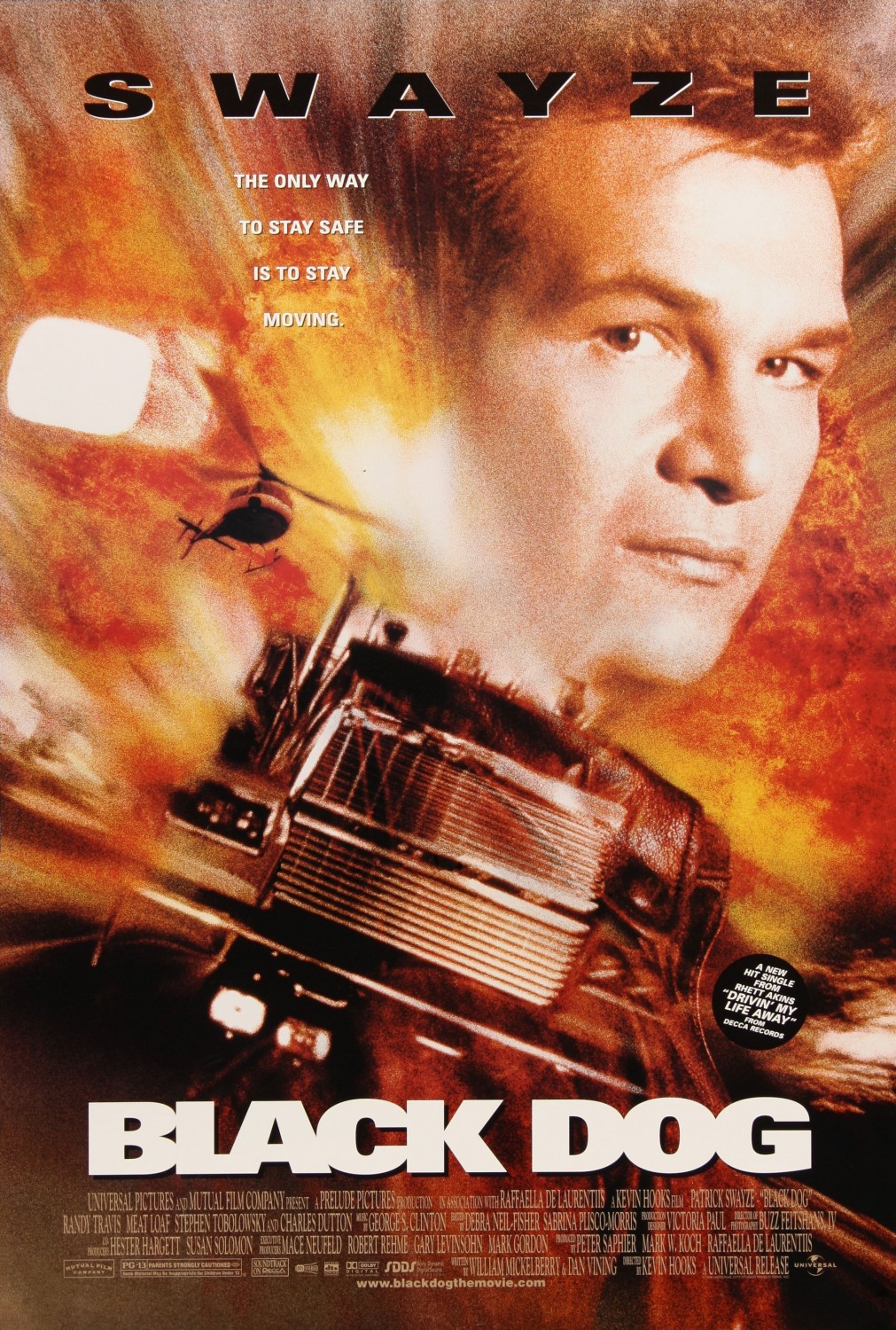 Black Dog (1998) Patrick Swayze Meat Loaf Randy Travis