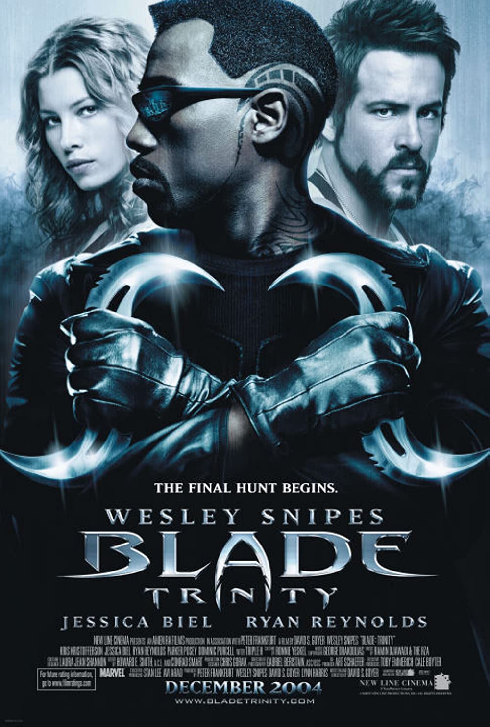 Blade 3 III - Trinity (2004) Wesley Snipes Ryan Reynolds Jessica Biel