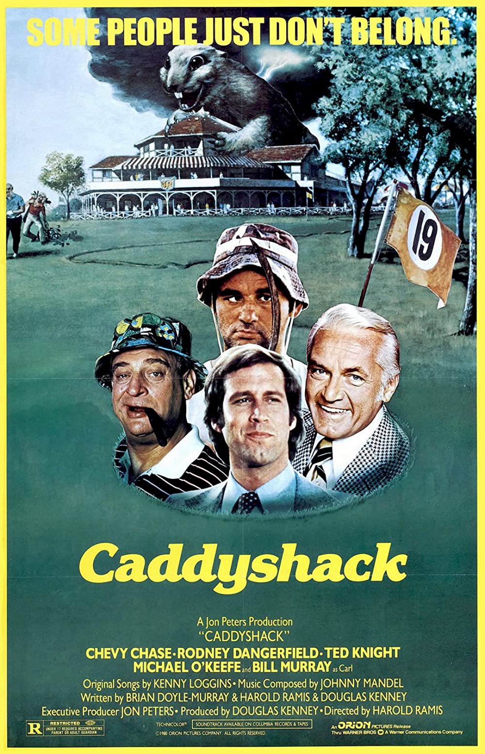 Caddyshack (1980) Bill Murry Chevy Chase Rodney Dangerfield Ted Knight