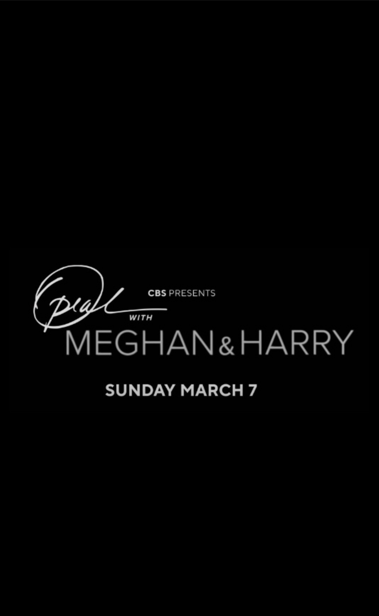 CBS Presents - Oprah With Meghan And Harry (2021)
