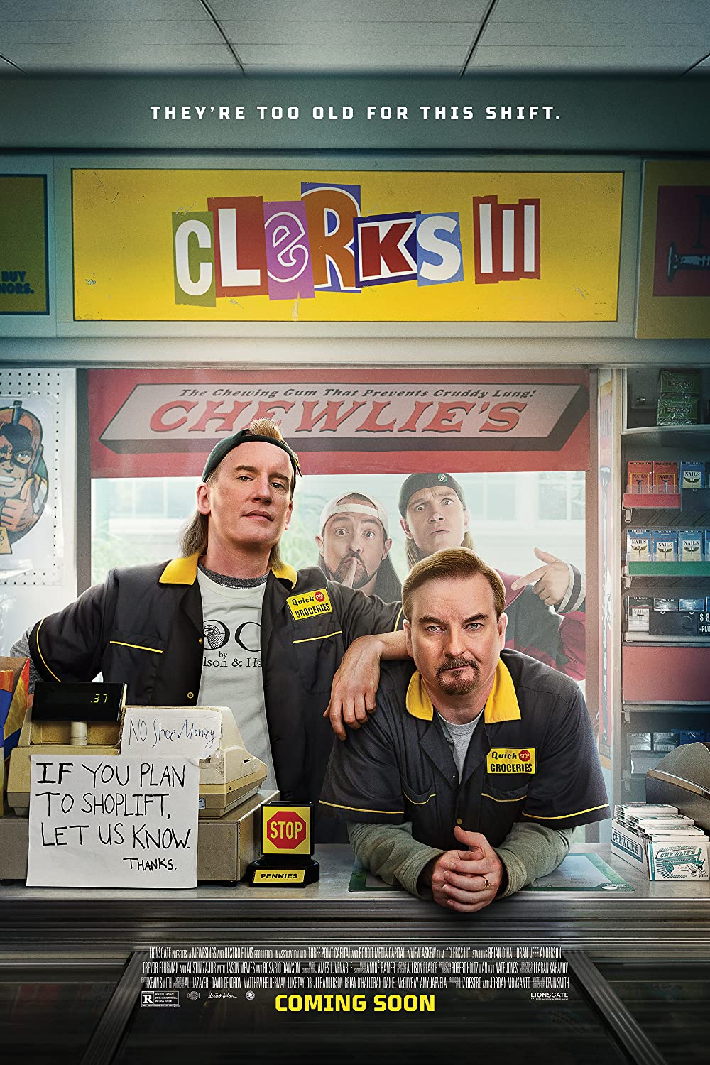 Clerks 3 III (2022) Kevin Smith Jeff Anderson Jason Mewes Brian Quinn