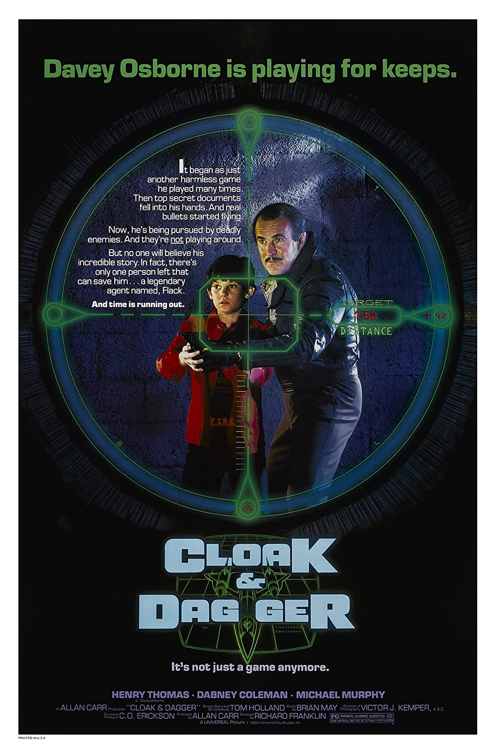 Cloak and Dagger (1984) Henry Thomas Daeney Coleman Michael Murphy