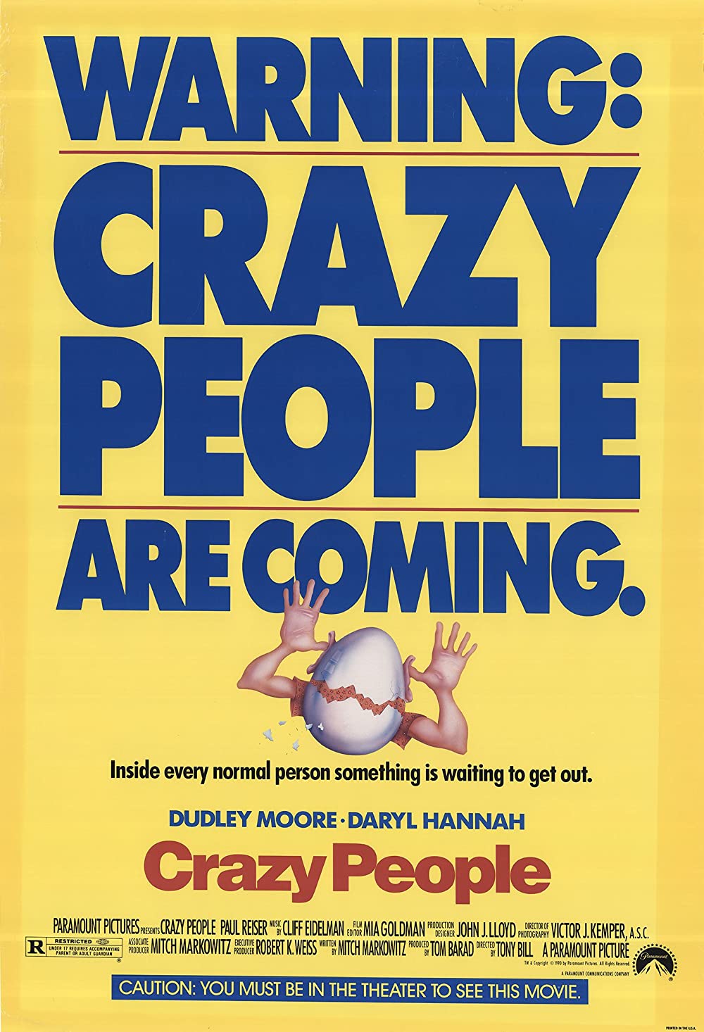 Crazy People (1990) Dudley Moore Daryl Hannah