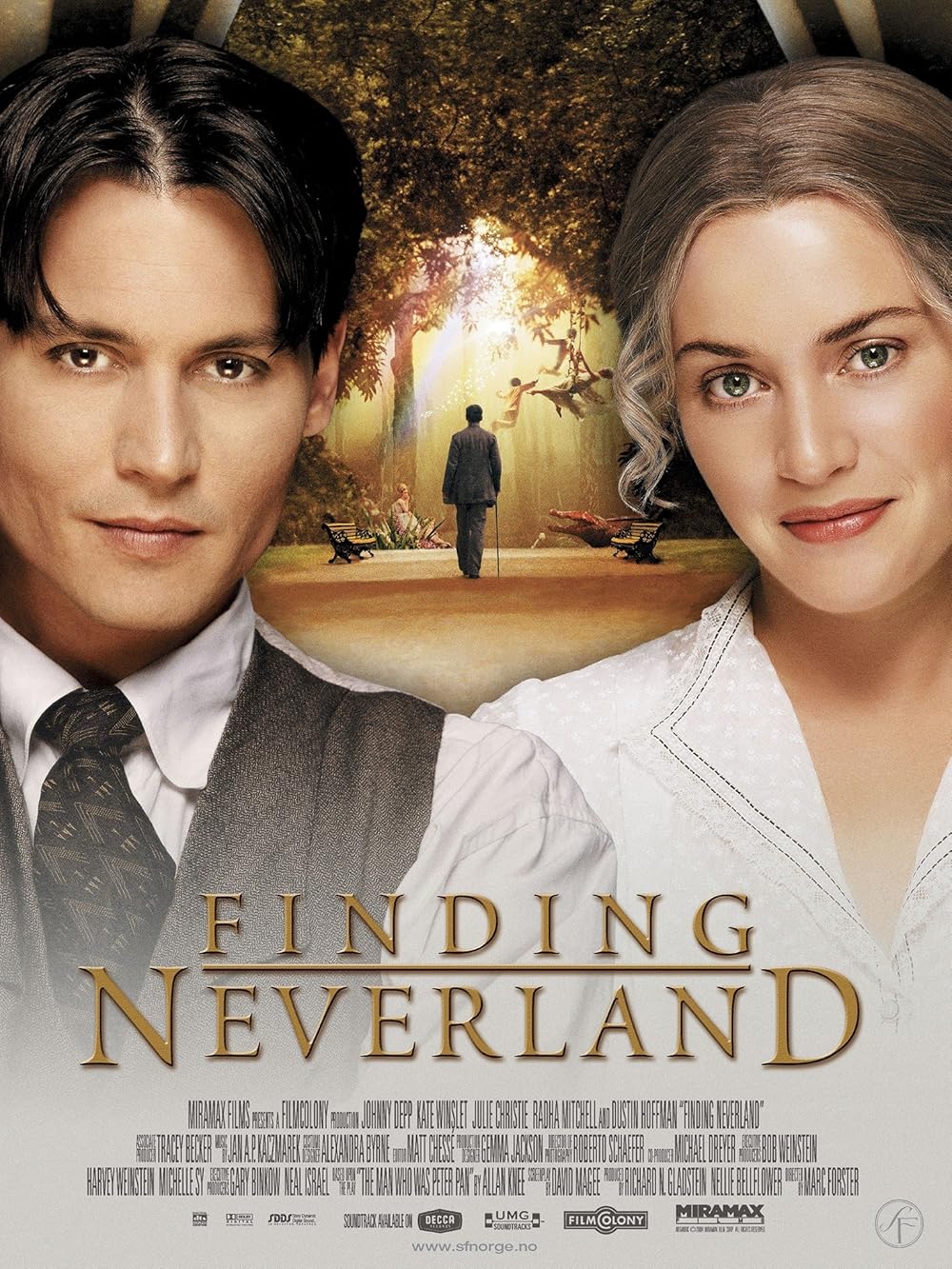 Finding Neverland (2005) Johnny Depp Dustin Hoffman Kate Winslet