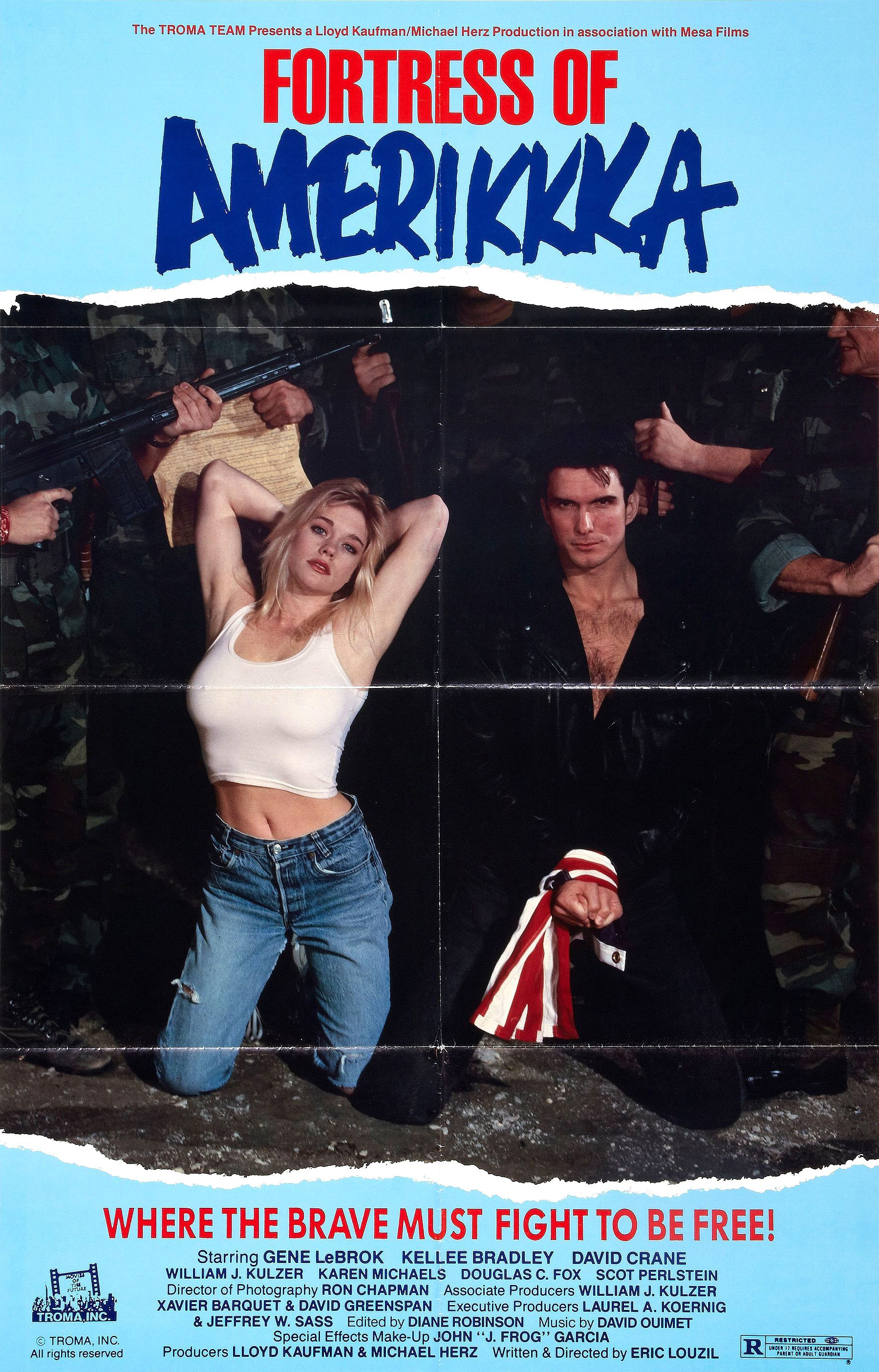 Fortress Of Amerikkka (1989) Troma Lloyd Kaufman David Crane Kellee Bradley
