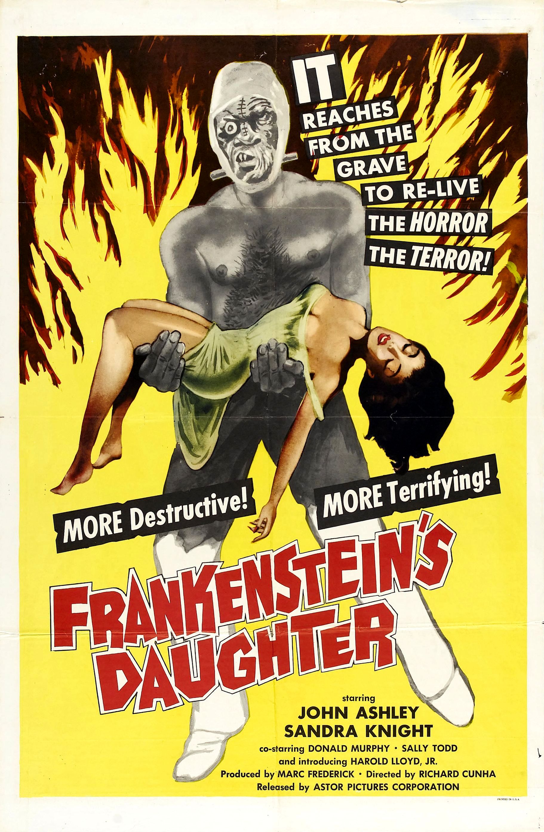 Frankenstein's Daughter (1958) John Ashley Sandra Knight