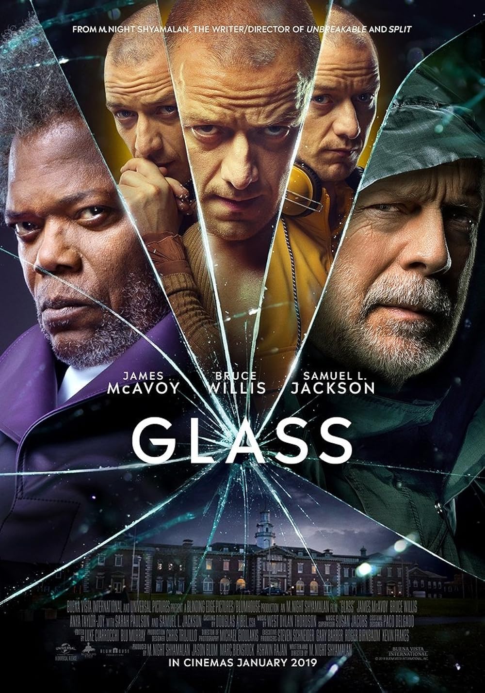 Glass (2019) Bruce Willis Samual L Jackson