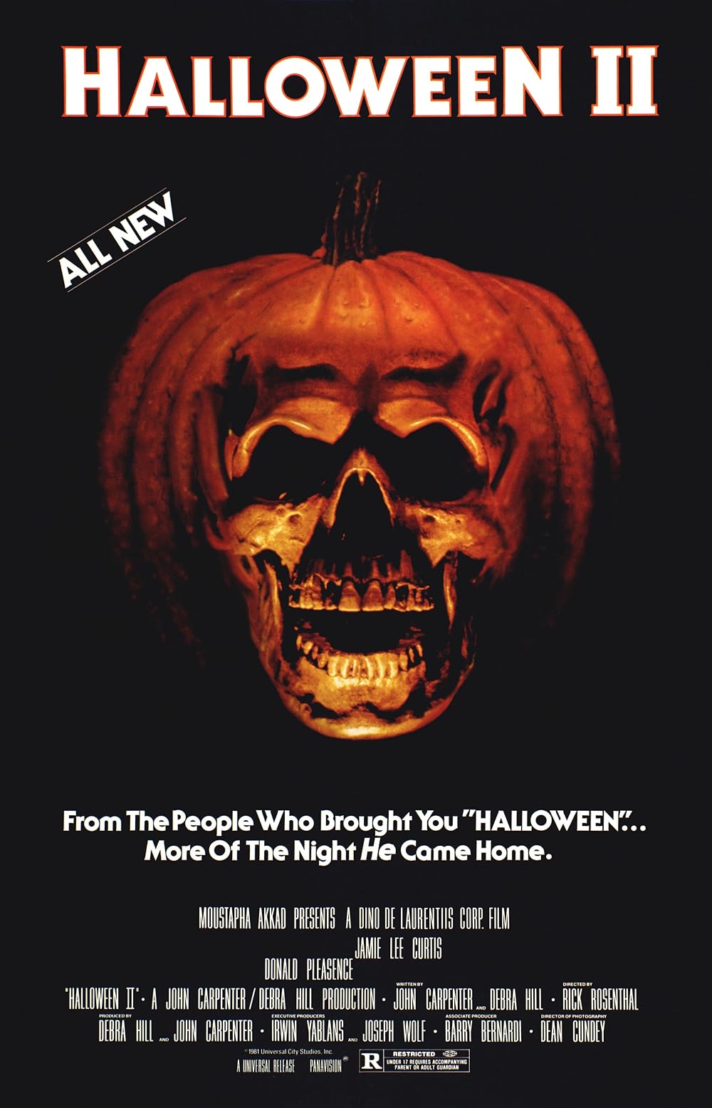Halloween 2 II (1981) Michael Myers Jamie Lee Curtis