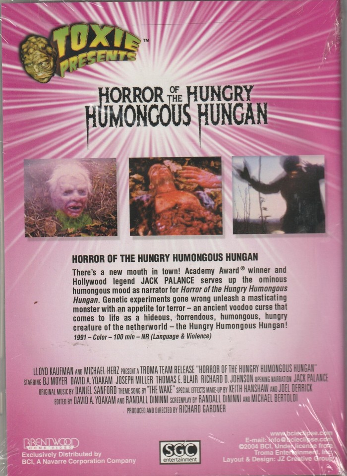 Horror of the Hungry Humongous Hungan (1991) Troma Lloyd Kaufman