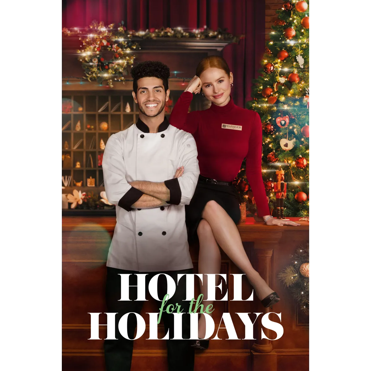 Hotel For The Holidays (2022) Madelaine Petsch Mena Massoud