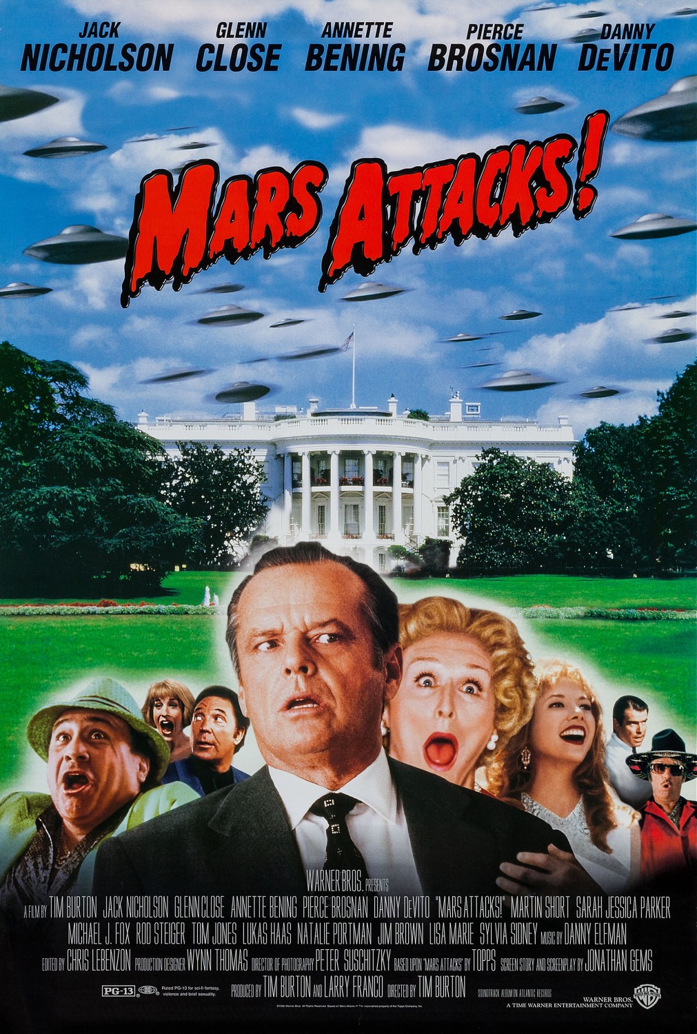 Mars Attack (1996) Jack Nicholson Glenn Close Danny DeVito Michael J Fox