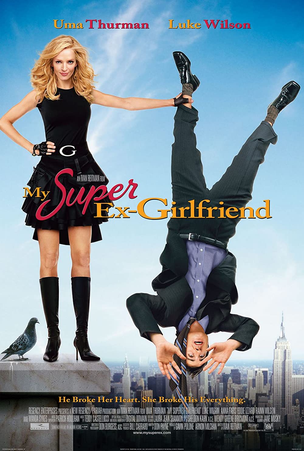 My Super Ex-Girlfriend (2006) Uma Thurman Luke Wilson