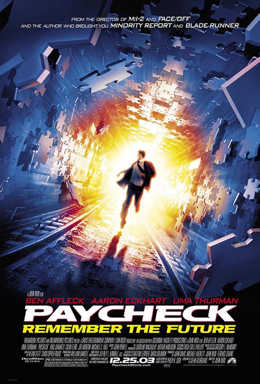 Paycheck (2003) Ben Affleck Uma Thurman Aaron Eckhart