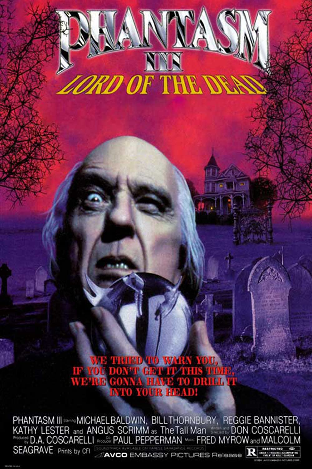 Phantasm 3 III - Lord of the Dead (1994) Angus Scrimm Reggie Bannister