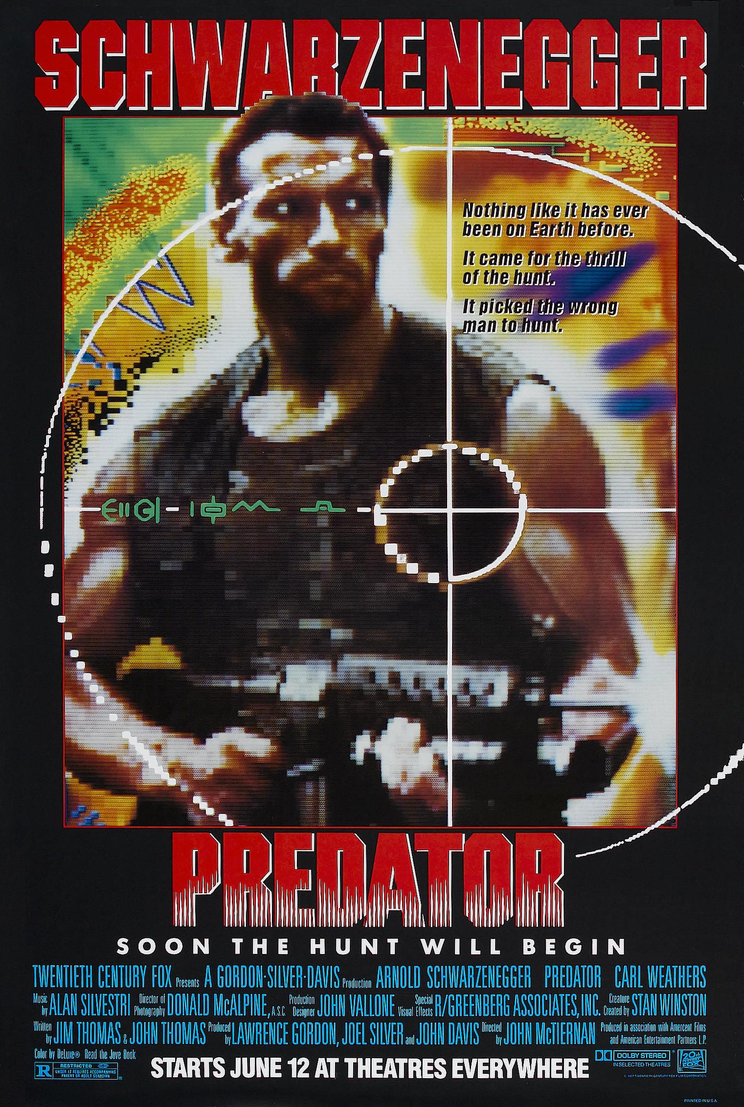 Predator (1987) Arnold Schwarzenegger Carl Weathers Jesse Ventura