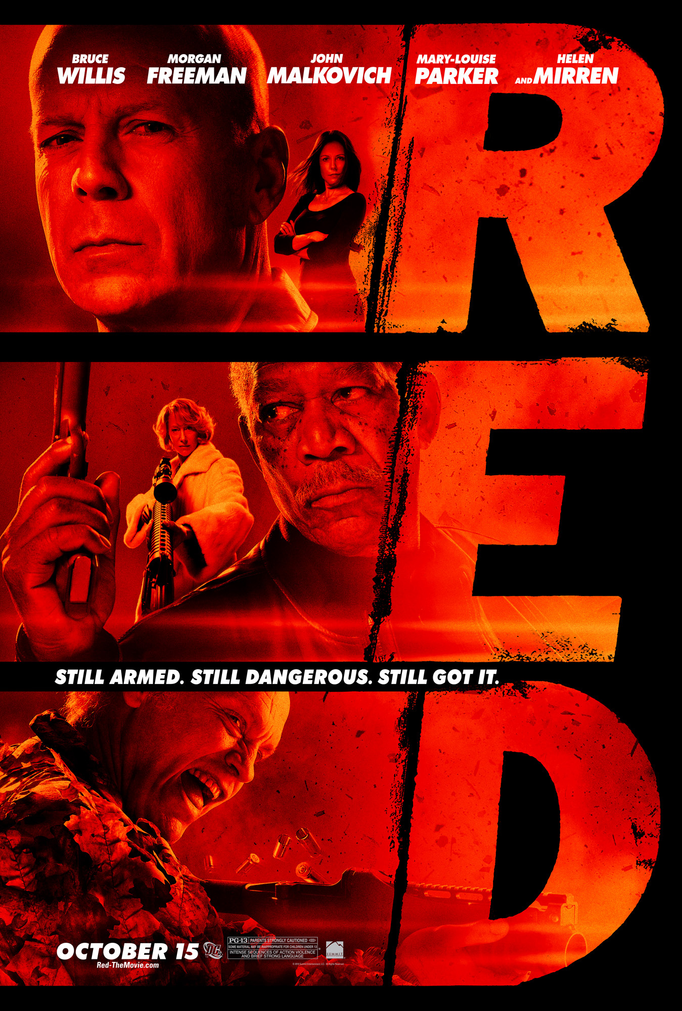 Red (2010) Bruce Willis Morgan Freeman John Malkovich