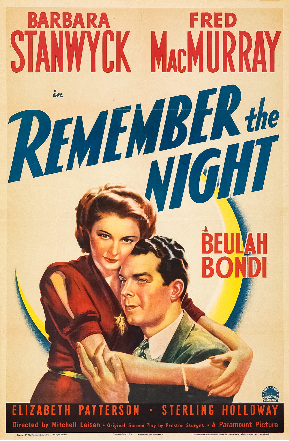 Remember The Night (1939)