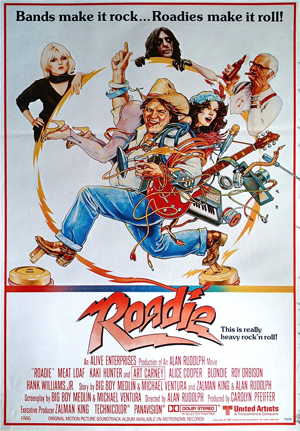 Roadie (1980) Meat Loaf Alice Cooper Blondie Roy Orbison
