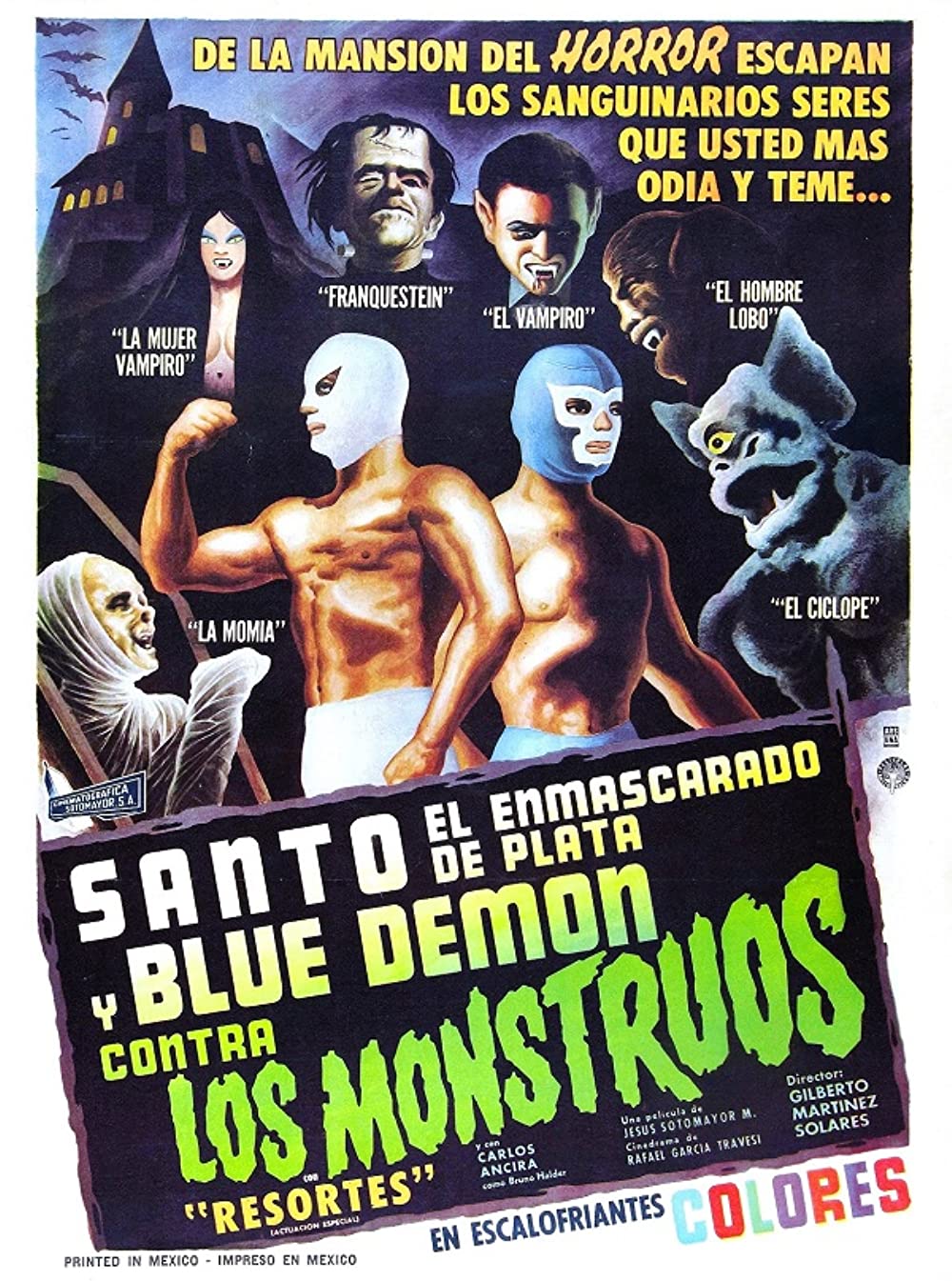Santo and Blue Demon vs The Monsters (1970) English Subtitled