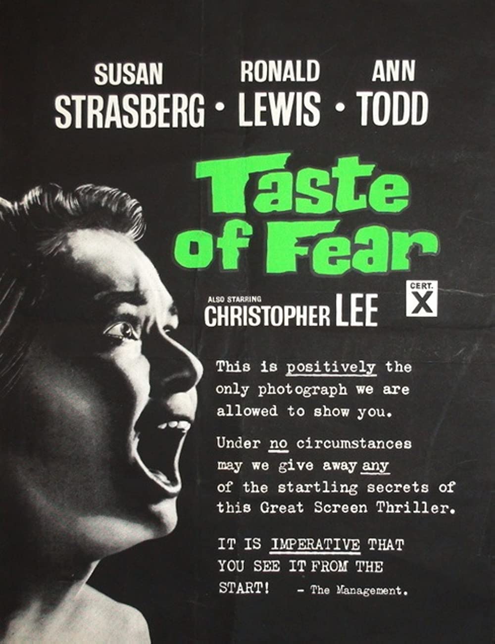 Scream Of Fear (1961) Susan Strasberg